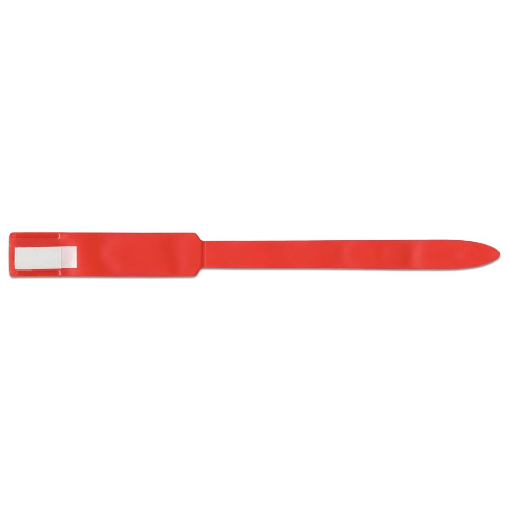 Bracelet w/Adhesive Closure & Hospital Marker Soft-Lock™ Write On Band Vinyl Red Adult/Pediatric by Precision Dynamics  ID 624-16